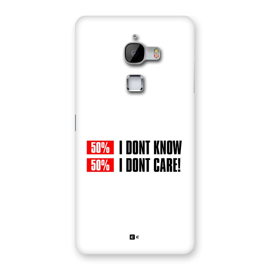 D Dont Know Back Case for LeTV Le Max