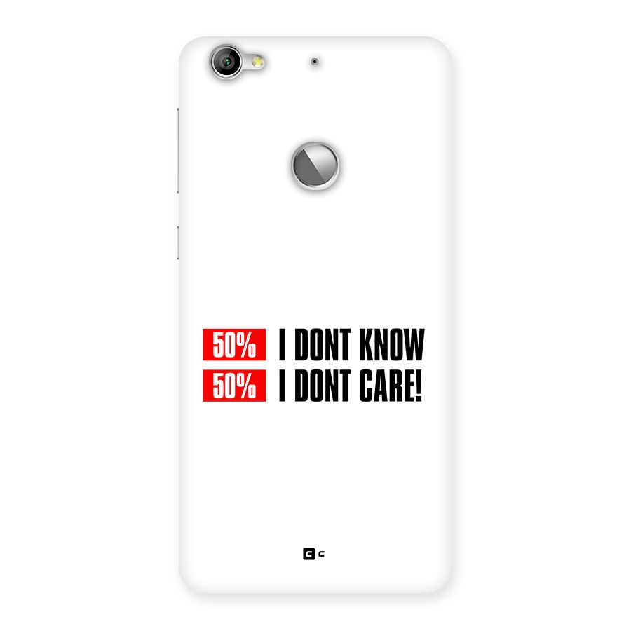 D Dont Know Back Case for Le 1S