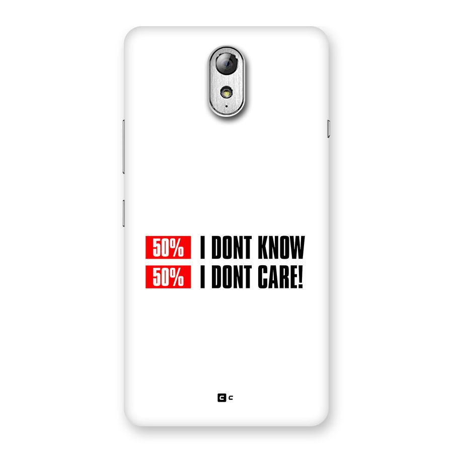 D Dont Know Back Case for Lenovo Vibe P1M