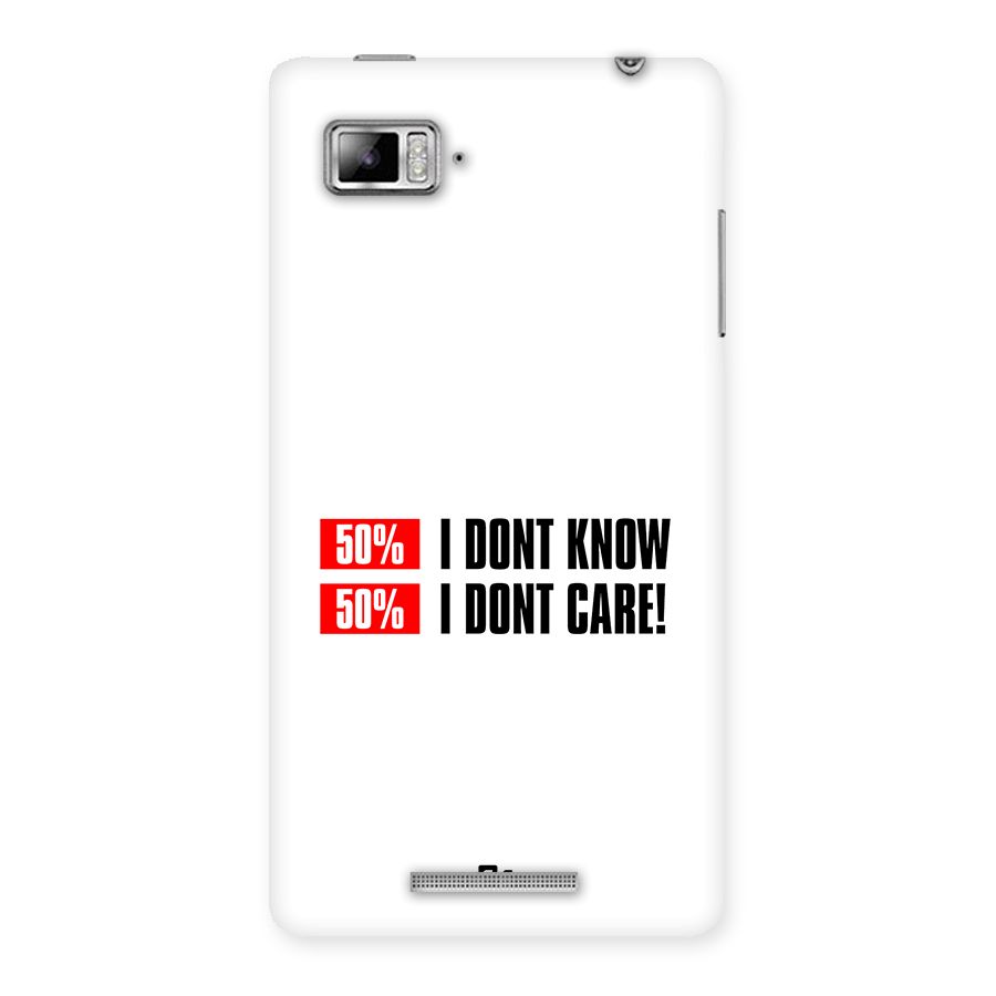 D Dont Know Back Case for Lenovo Vibe Z K910