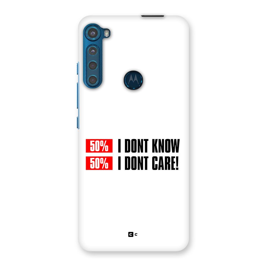 D Dont Know Back Case for Motorola One Fusion Plus