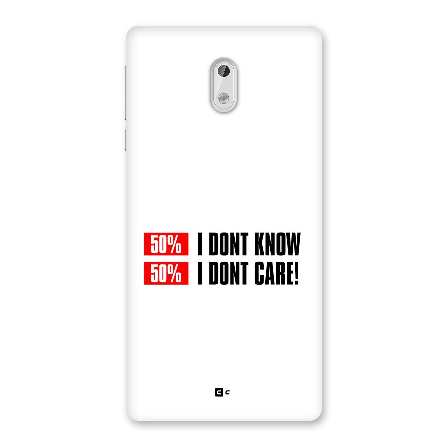 D Dont Know Back Case for Nokia 3