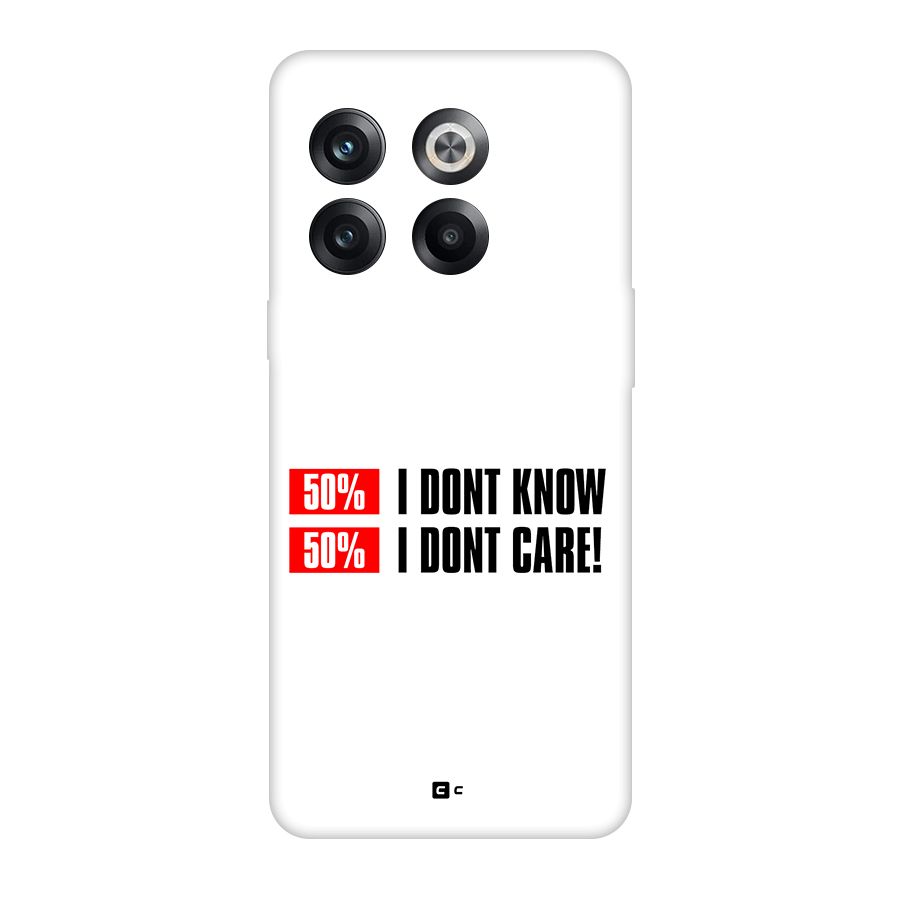 D Dont Know Back Case for OnePlus 10T