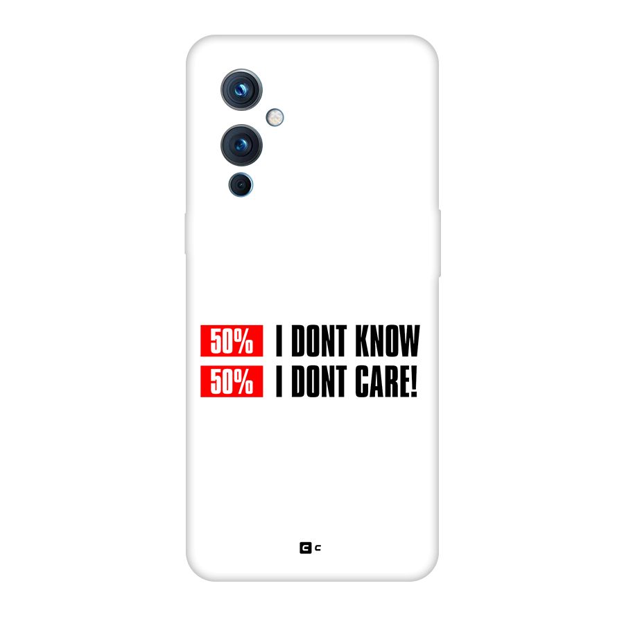 D Dont Know Back Case for OnePlus 9