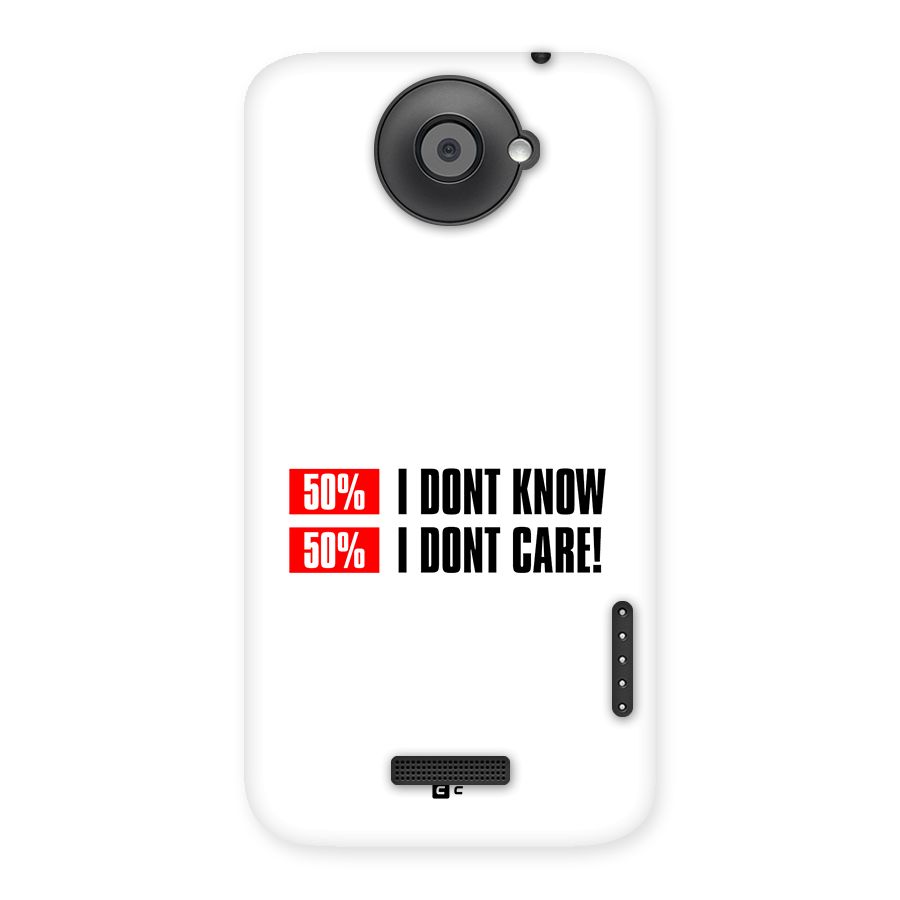 D Dont Know Back Case for One X