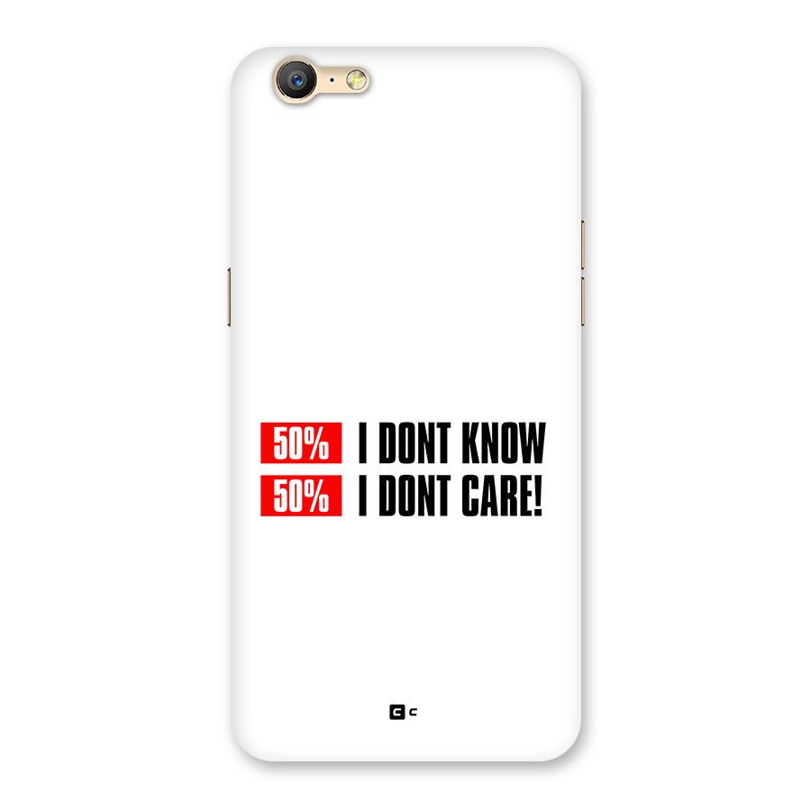 D Dont Know Back Case for Oppo A57