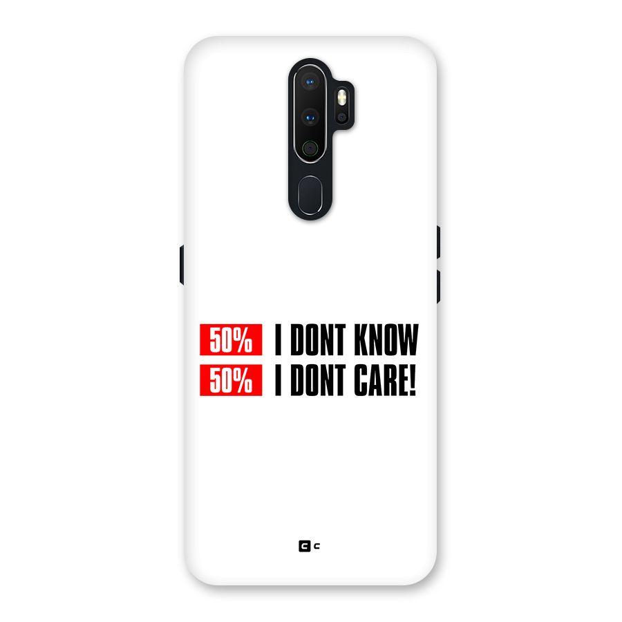 D Dont Know Back Case for Oppo A5 (2020)
