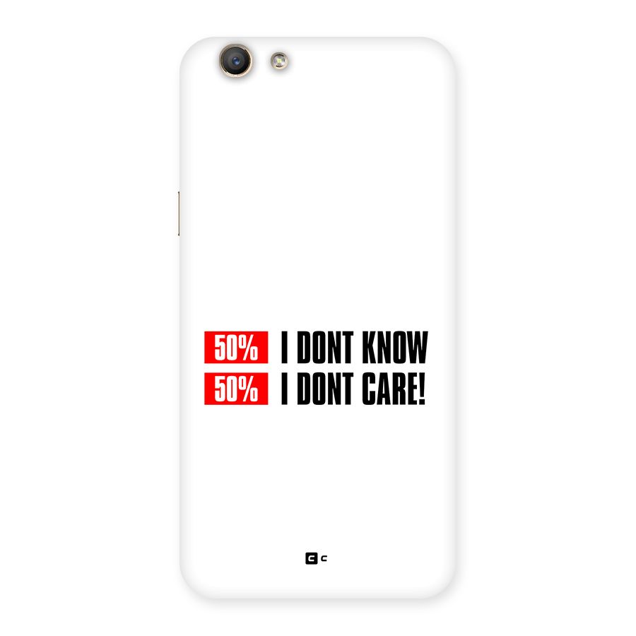 D Dont Know Back Case for Oppo F1s