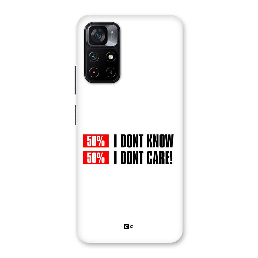 D Dont Know Back Case for Poco M4 Pro 5G