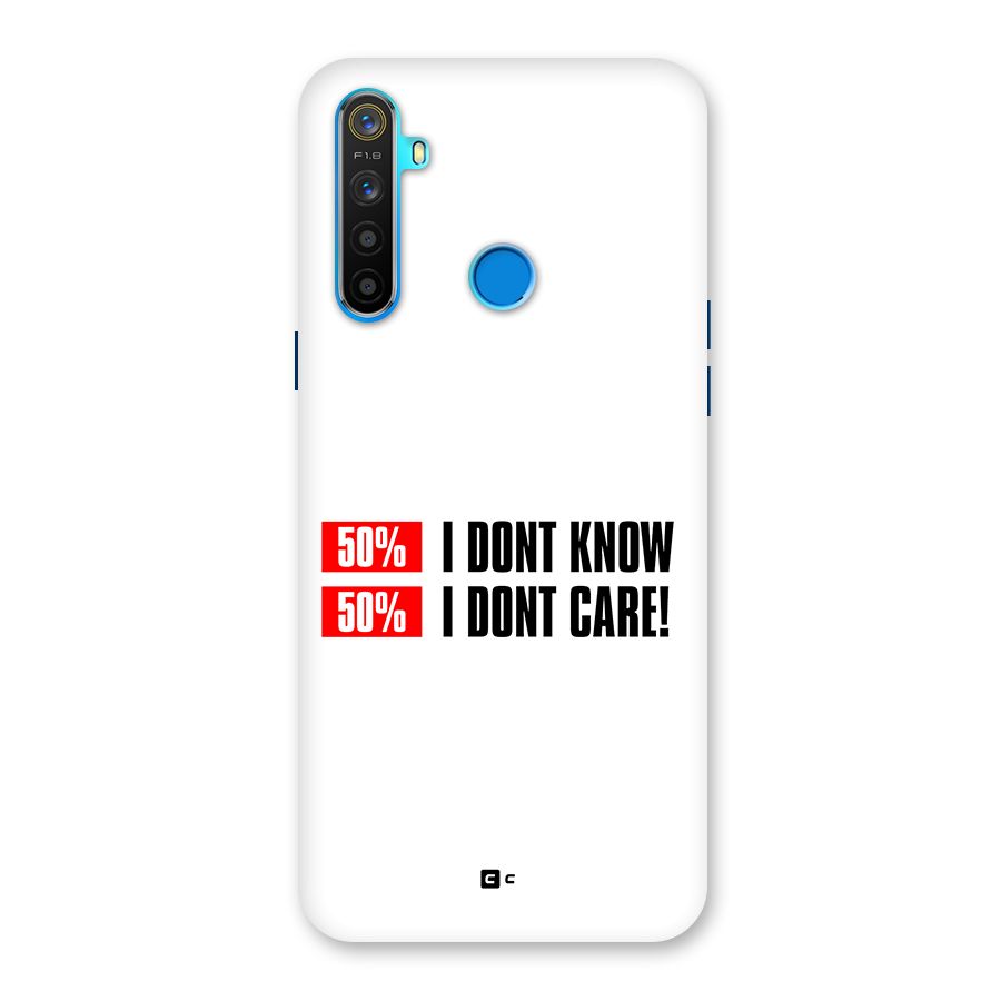 D Dont Know Back Case for Realme 5s
