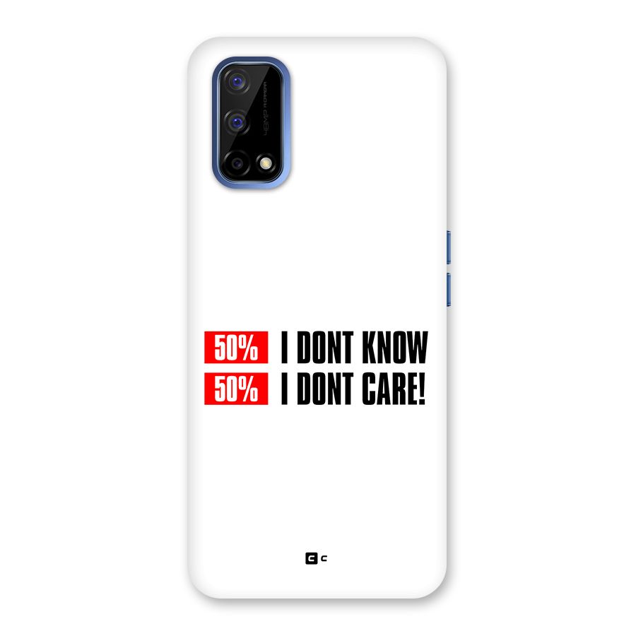 D Dont Know Back Case for Realme Narzo 30 Pro