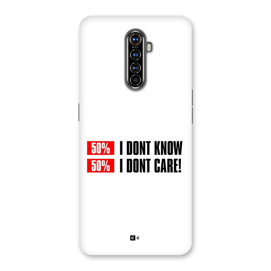 D Dont Know Back Case for Realme X2 Pro