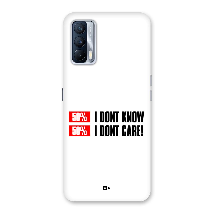 D Dont Know Back Case for Realme X7