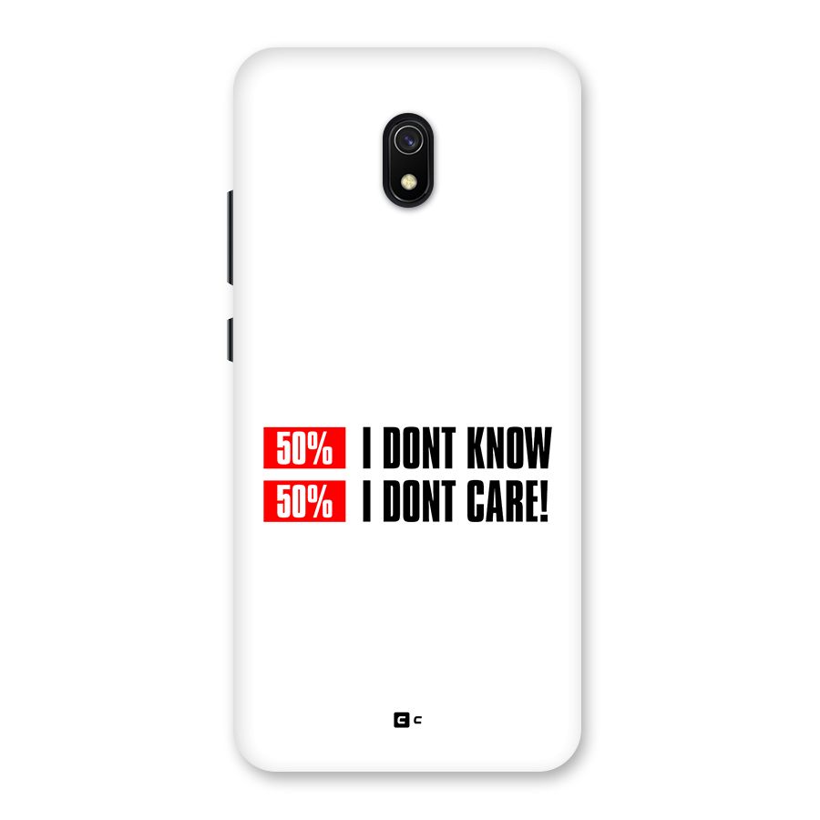 D Dont Know Back Case for Redmi 8A