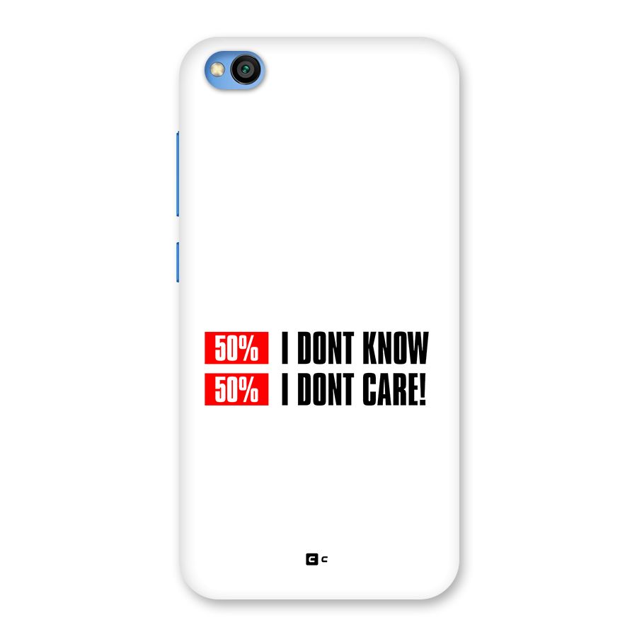 D Dont Know Back Case for Redmi Go