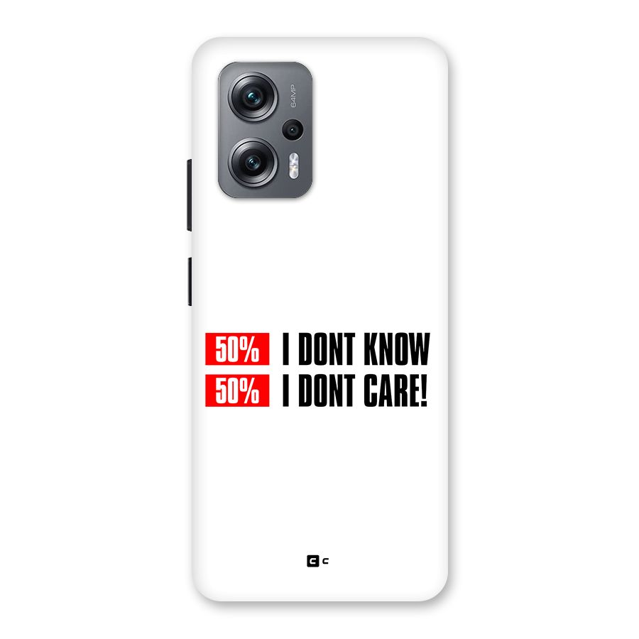 D Dont Know Back Case for Redmi K50i