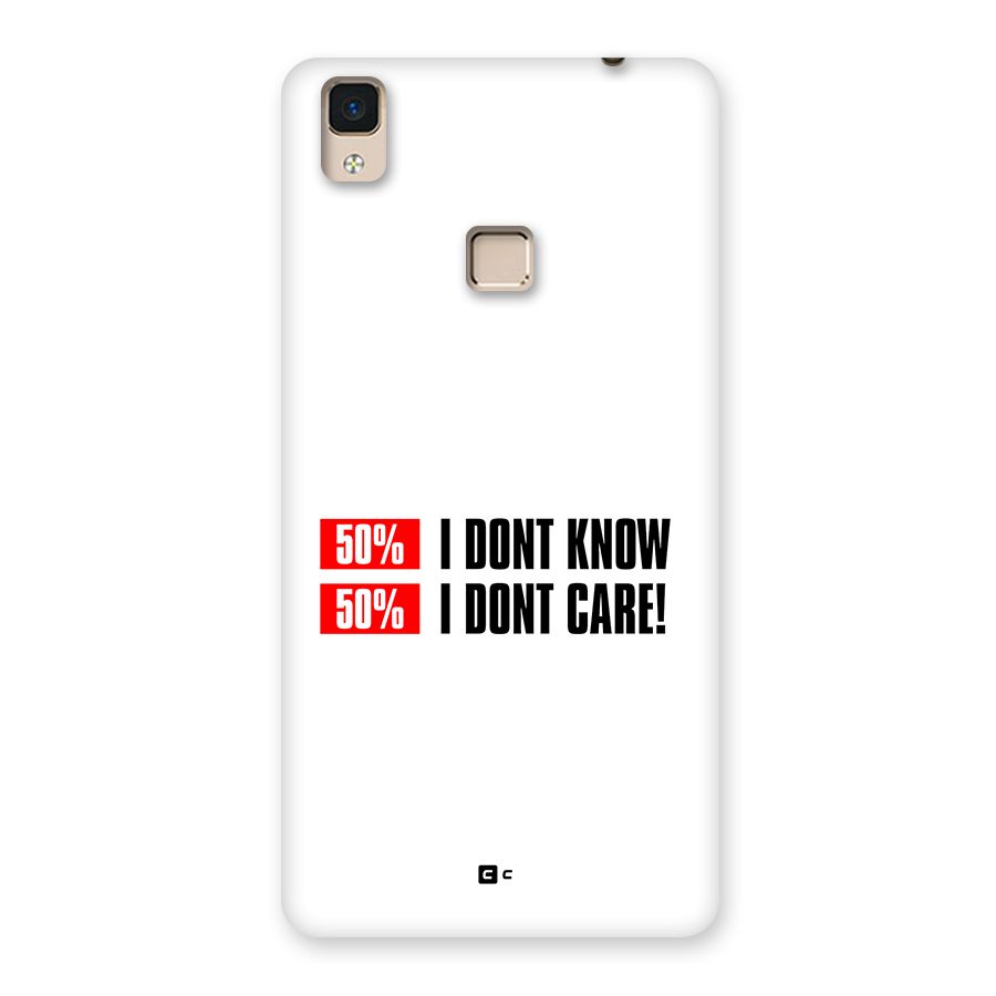 D Dont Know Back Case for V3 Max