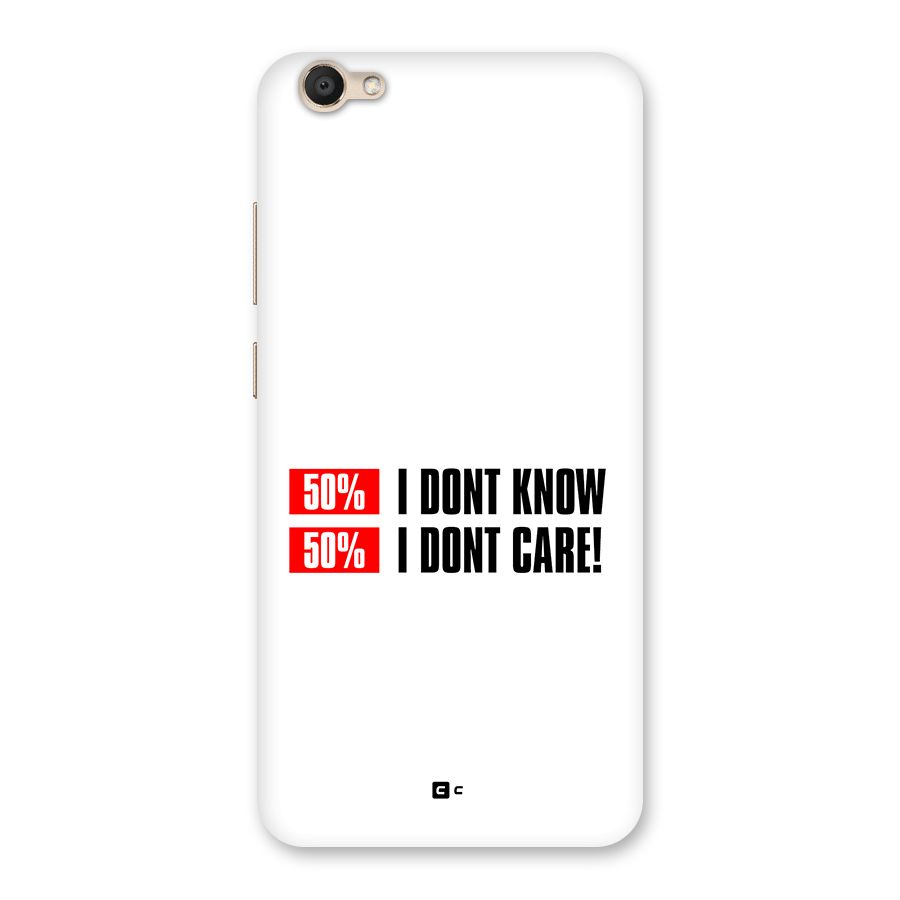 D Dont Know Back Case for Vivo V5