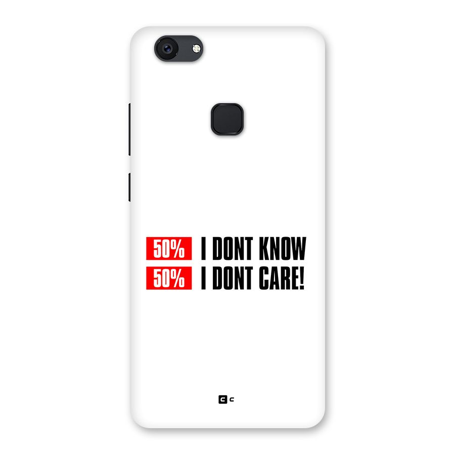 D Dont Know Back Case for Vivo V7 Plus