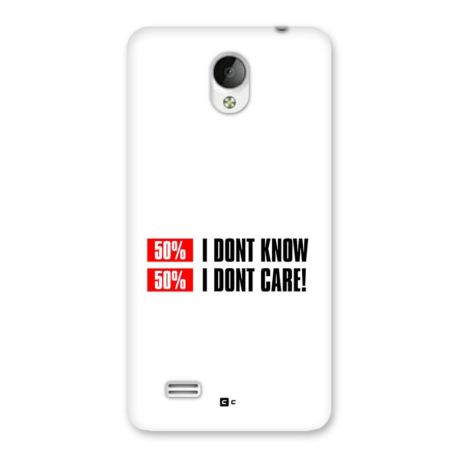 D Dont Know Back Case for Vivo Y21