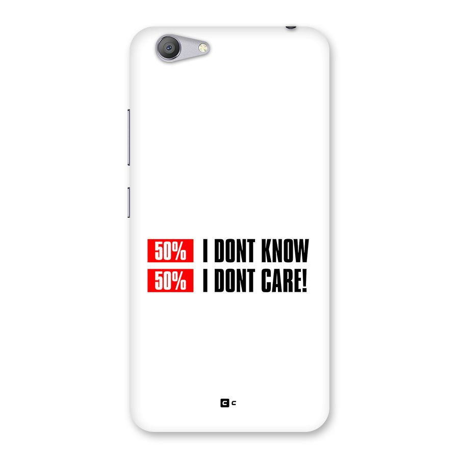 D Dont Know Back Case for Vivo Y53