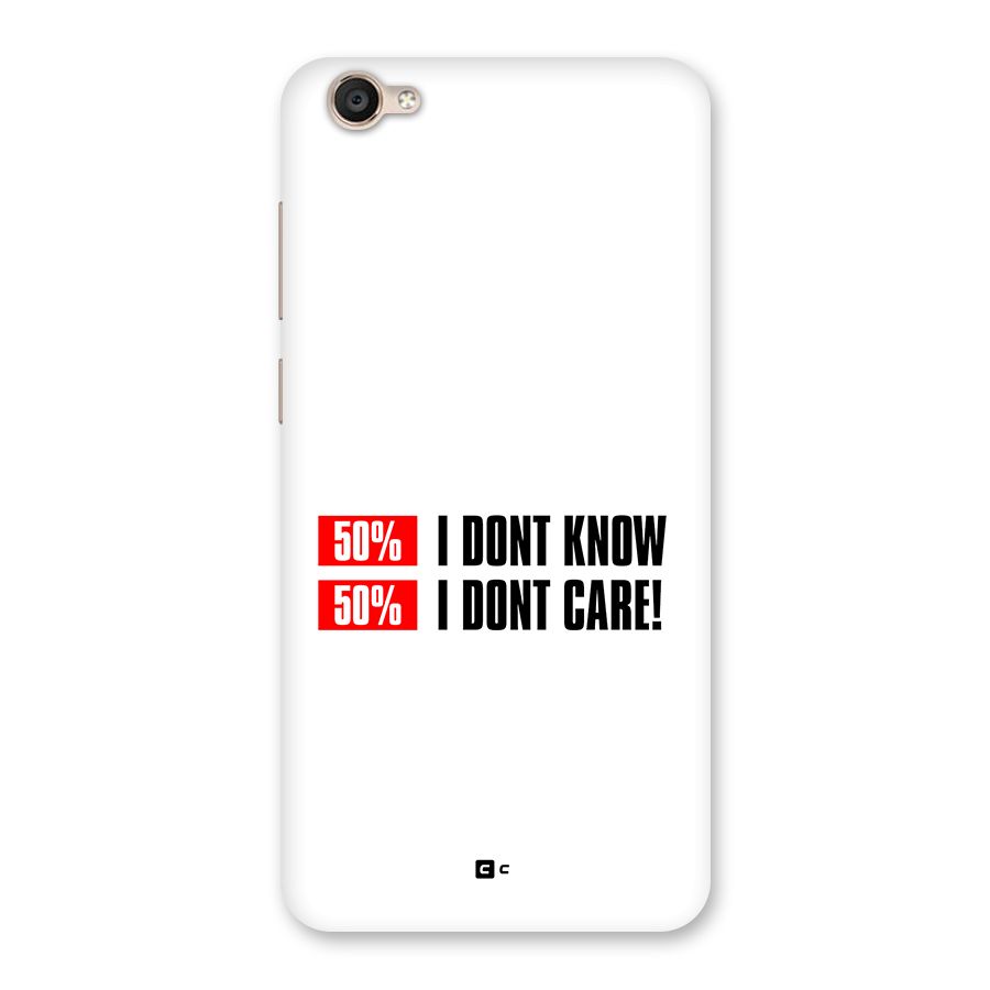 D Dont Know Back Case for Vivo Y55L