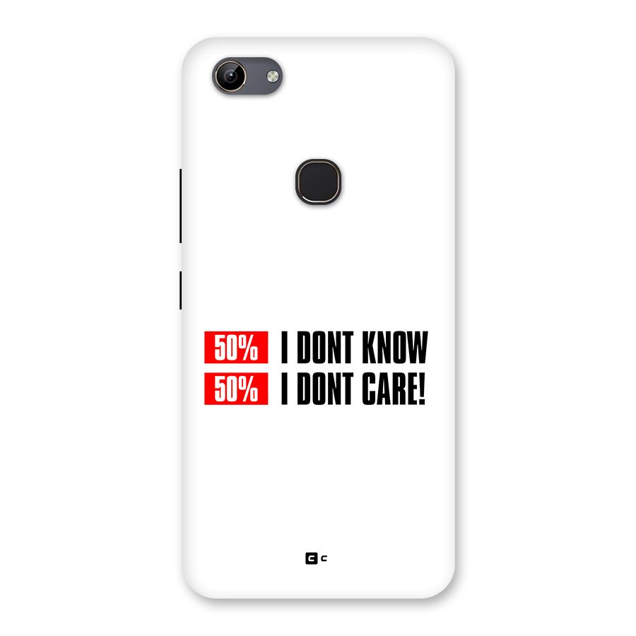 D Dont Know Back Case for Vivo Y81