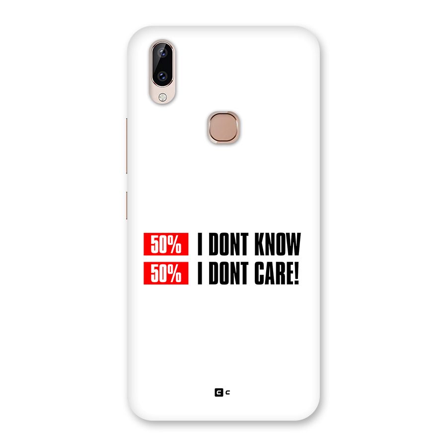 D Dont Know Back Case for Vivo Y83 Pro