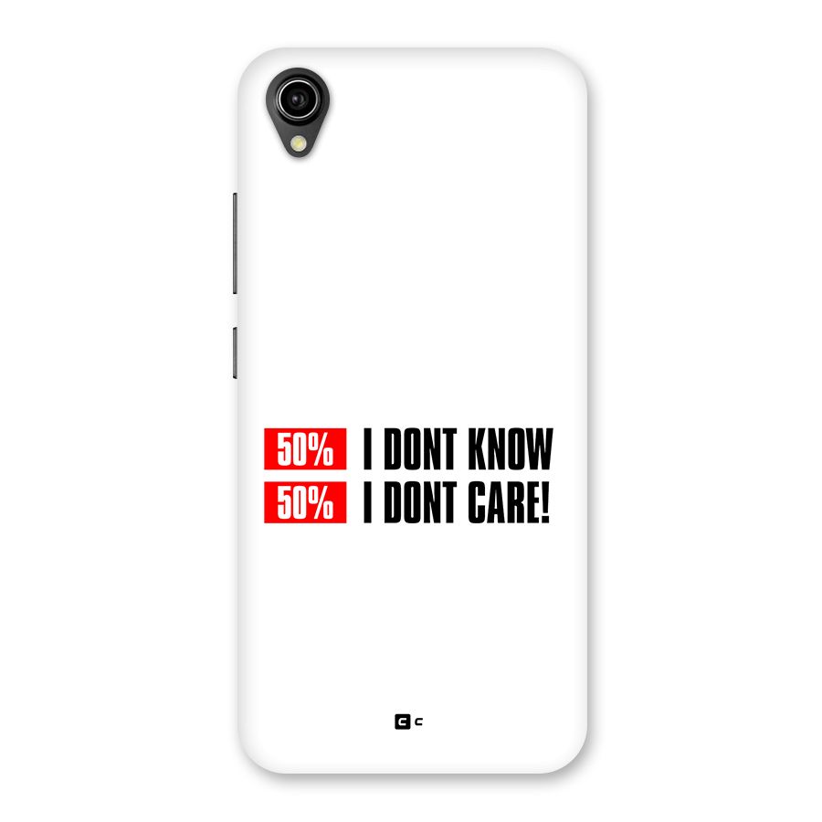 D Dont Know Back Case for Vivo Y90