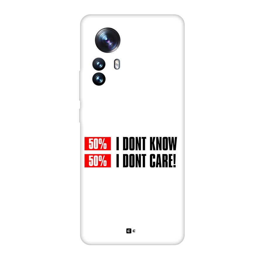 D Dont Know Back Case for Xiaomi 12 Pro