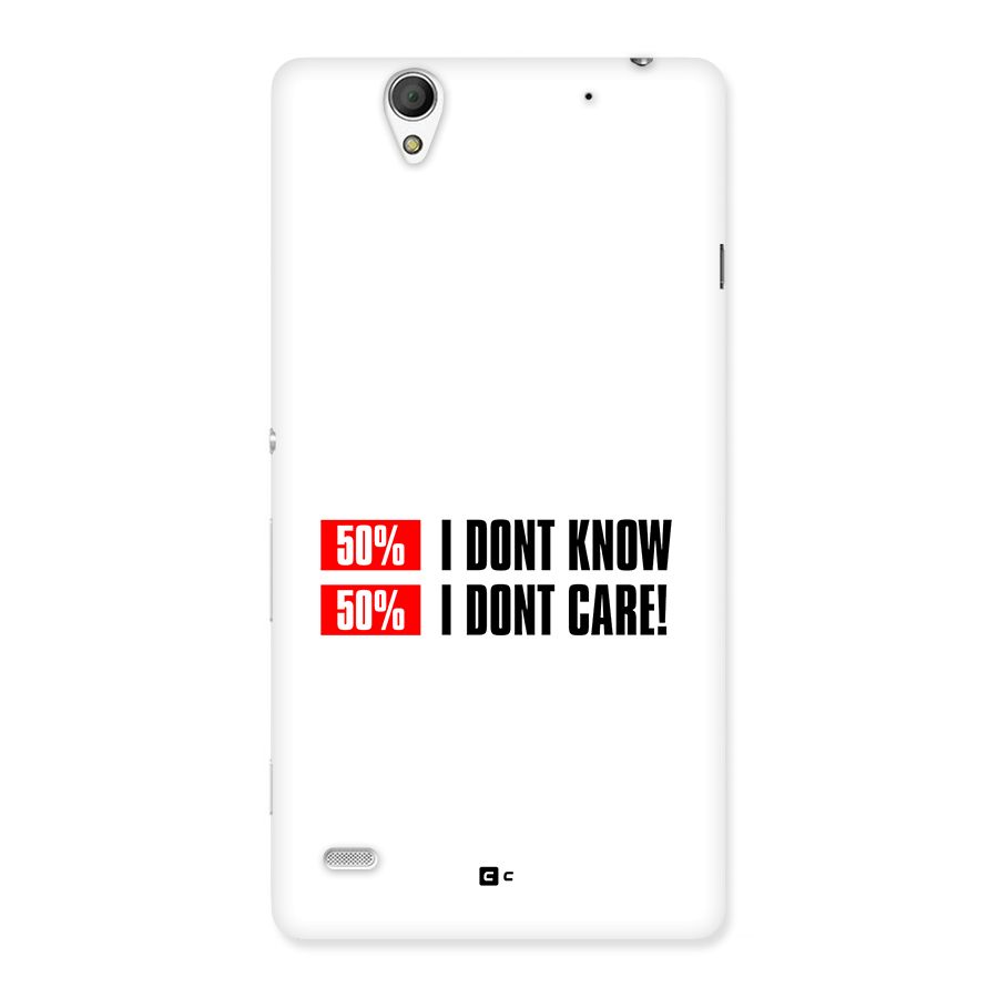 D Dont Know Back Case for Xperia C4