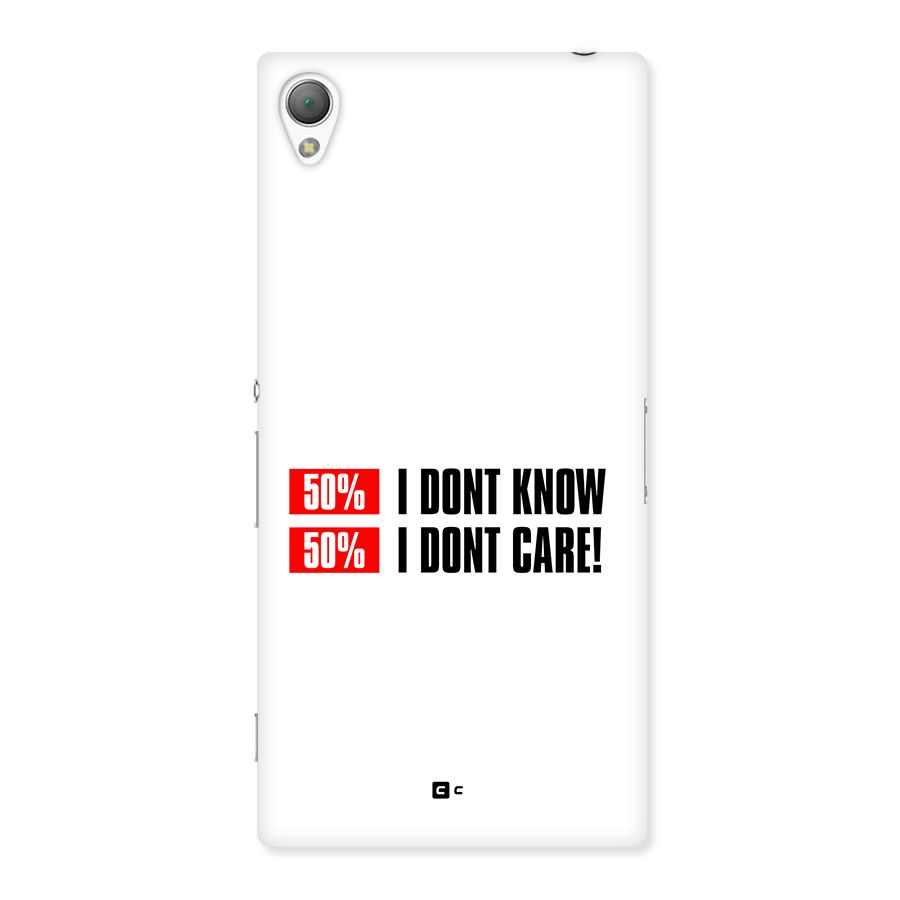 D Dont Know Back Case for Xperia Z3