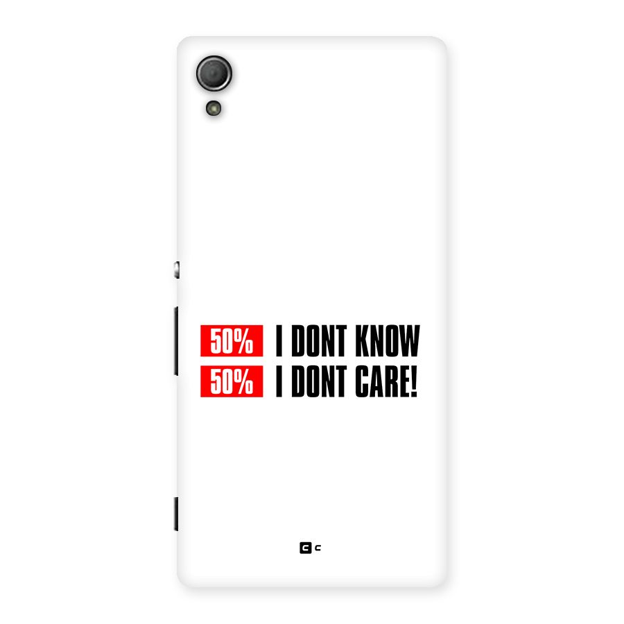 D Dont Know Back Case for Xperia Z4