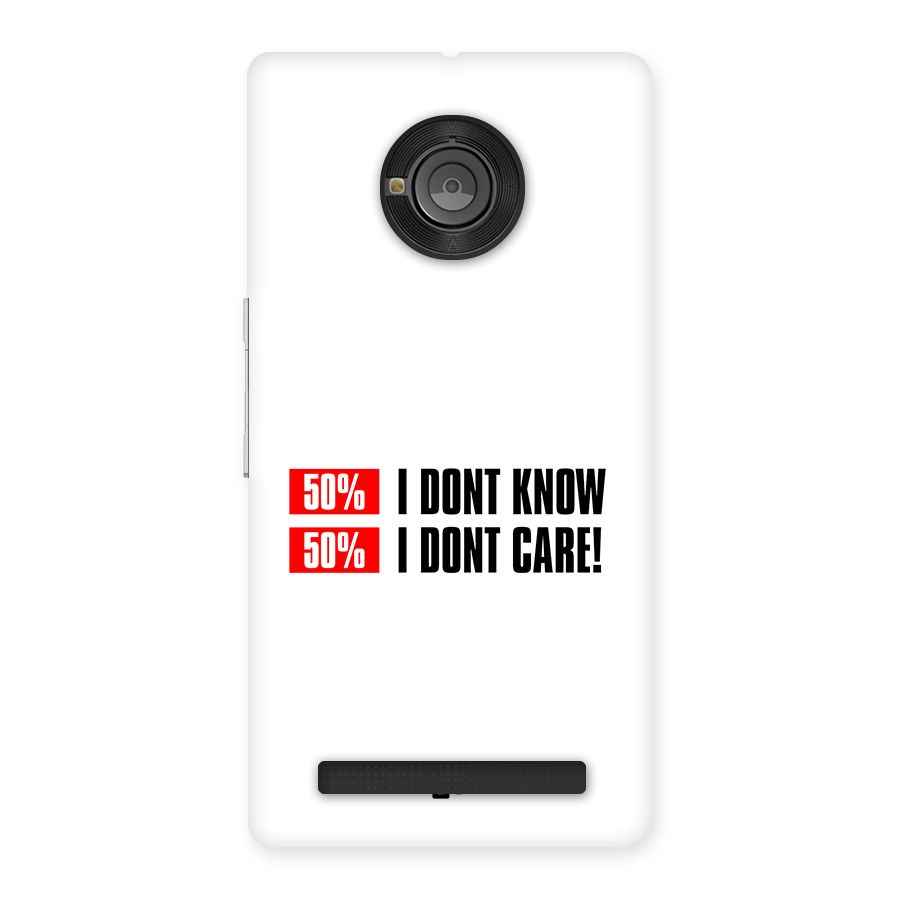 D Dont Know Back Case for Yunique