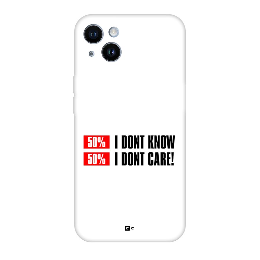 D Dont Know Back Case for iPhone 14