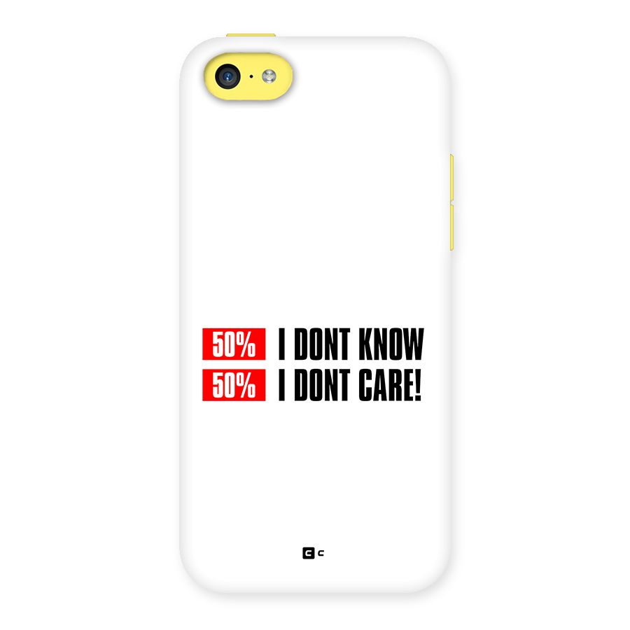 D Dont Know Back Case for iPhone 5C