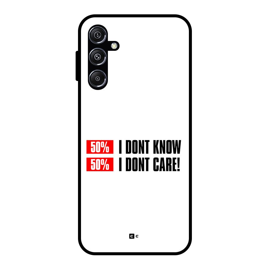 D Dont Know Glass Back Case for Galaxy M34 5G