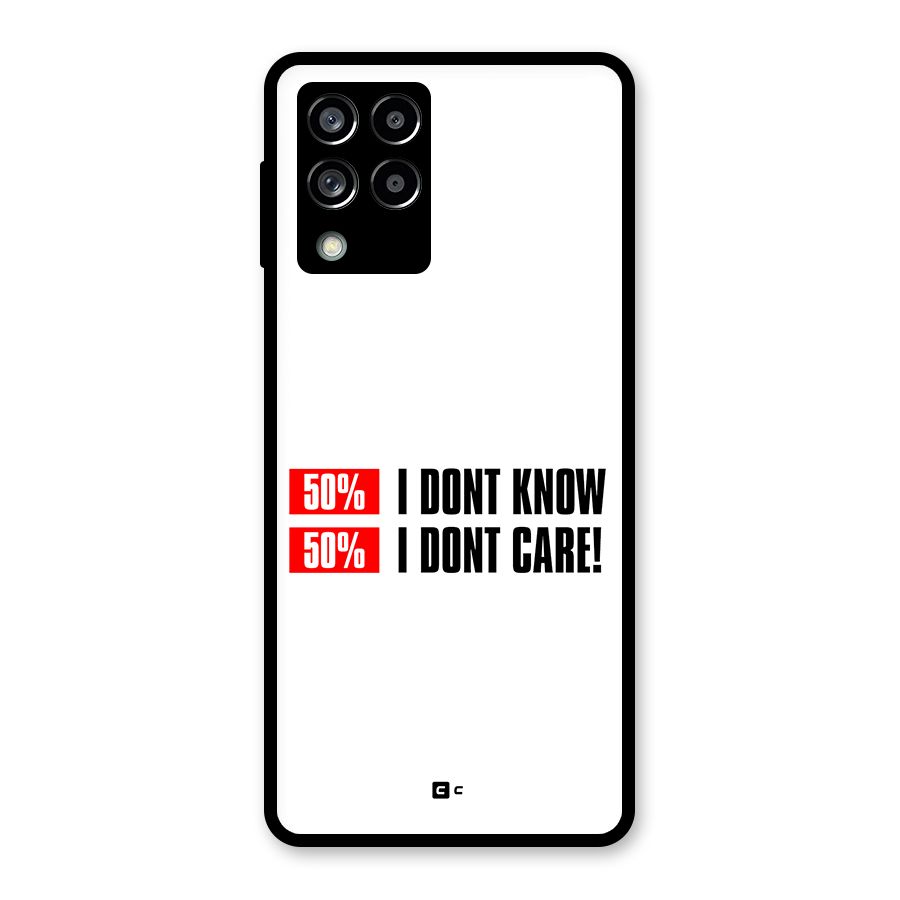 D Dont Know Glass Back Case for Galaxy M53 5G