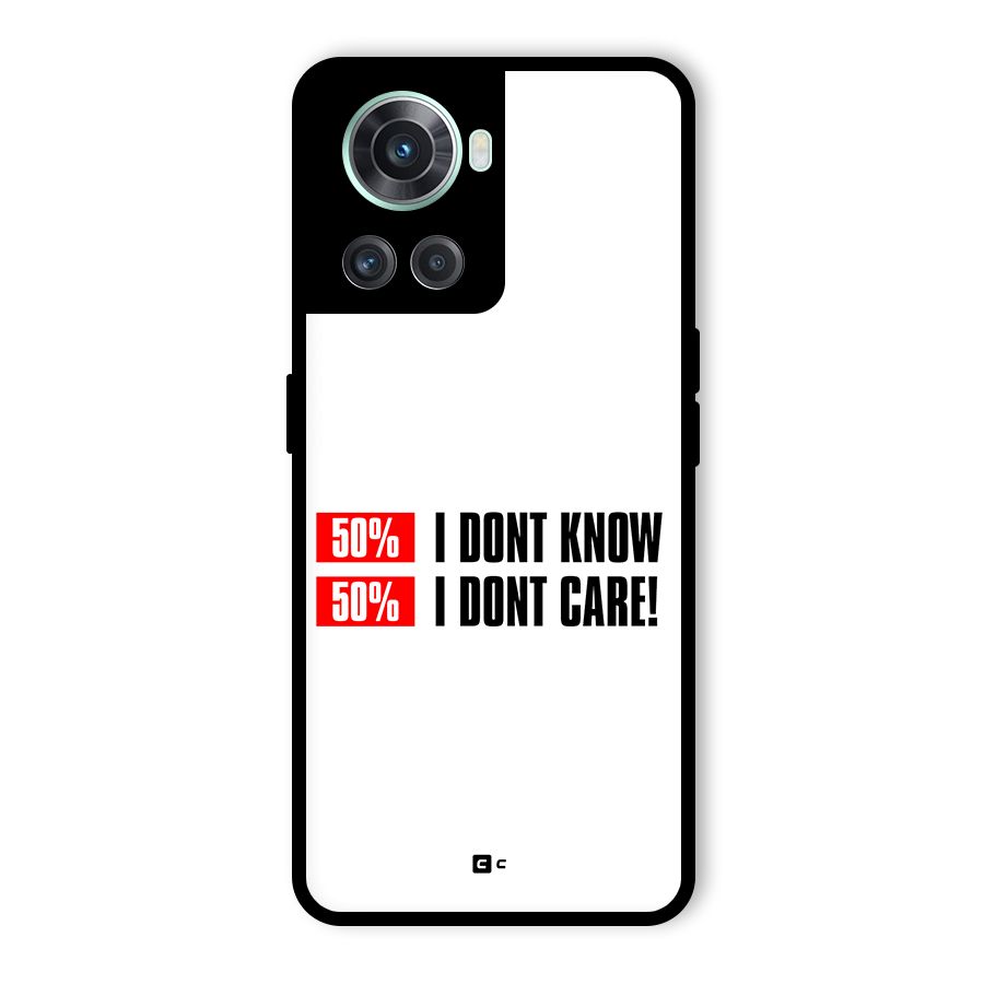D Dont Know Glass Back Case for OnePlus 10R
