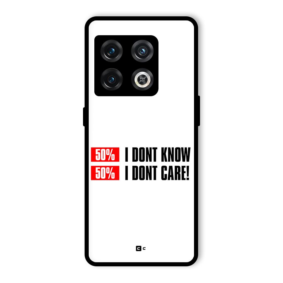 D Dont Know Glass Back Case for OnePlus 10 Pro 5G