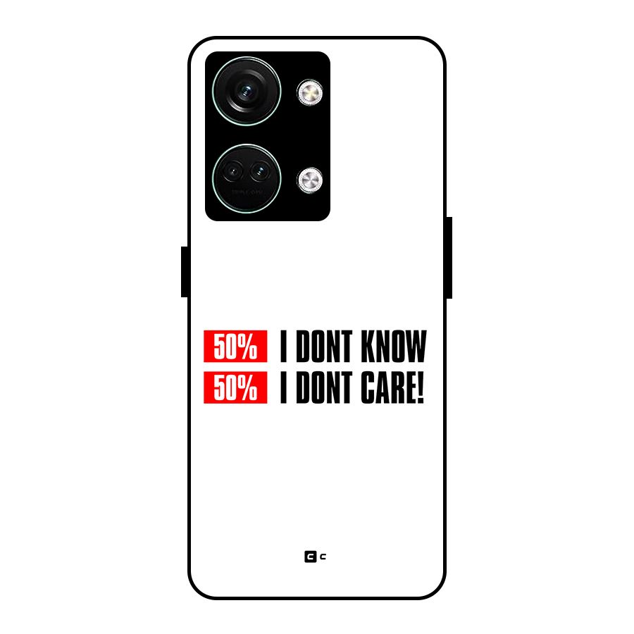 D Dont Know Glass Back Case for Oneplus Nord 3
