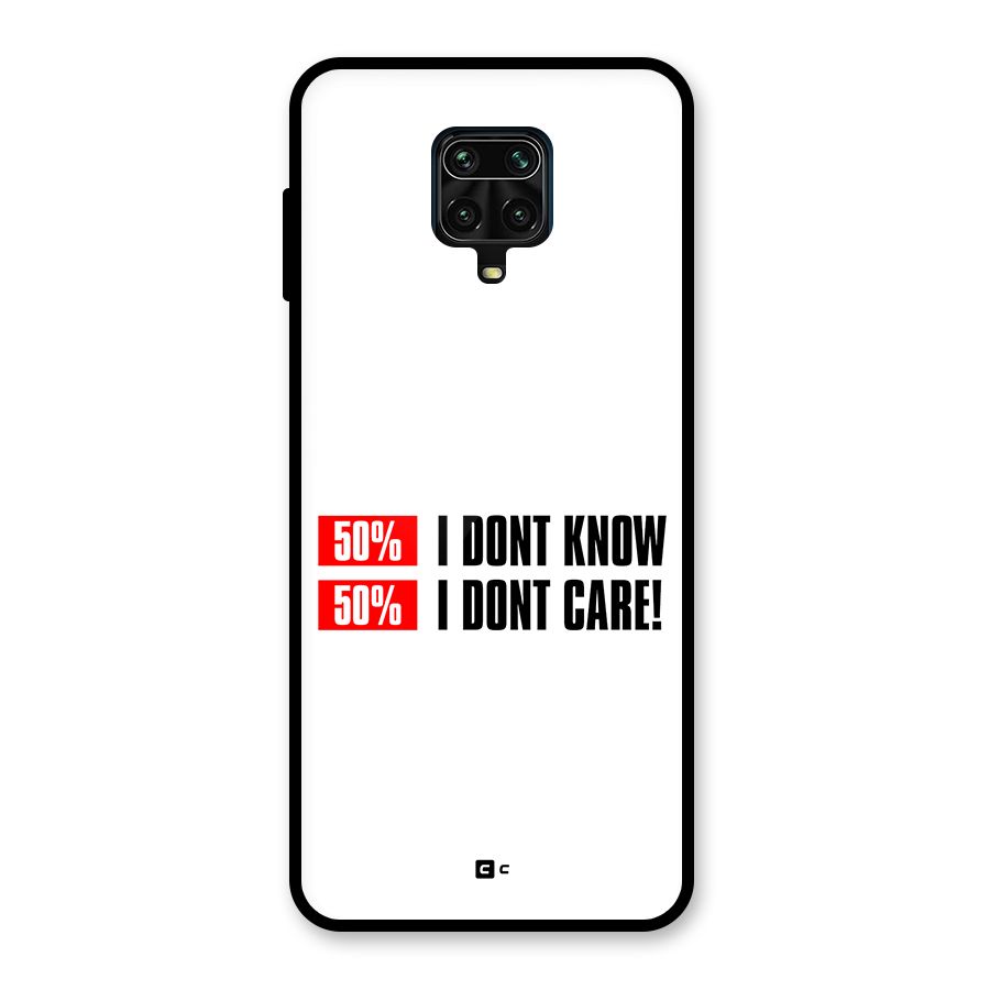 D Dont Know Glass Back Case for Poco M2 Pro