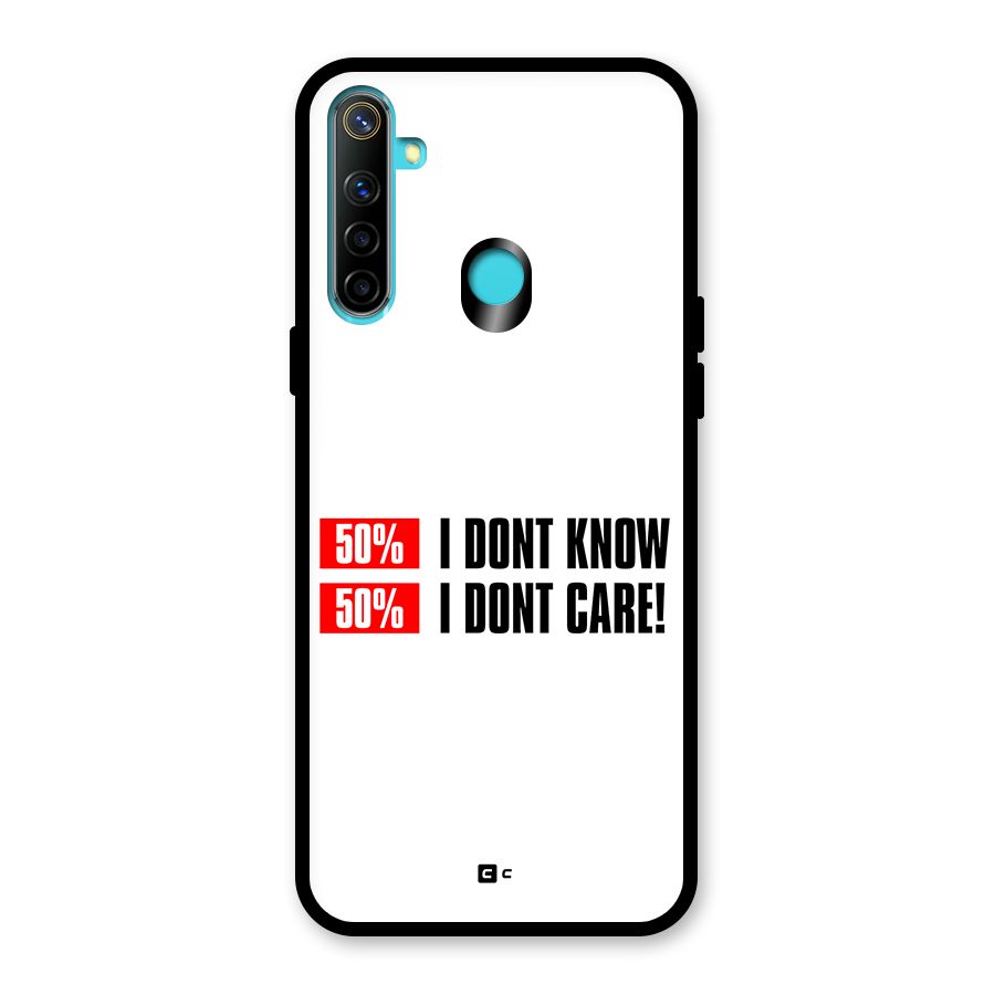 D Dont Know Glass Back Case for Realme 5