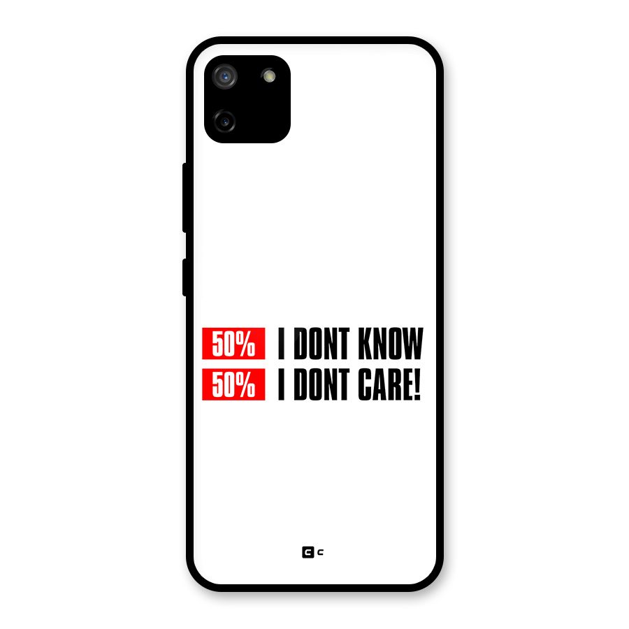 D Dont Know Glass Back Case for Realme C11