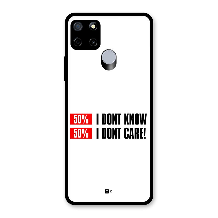 D Dont Know Glass Back Case for Realme C12