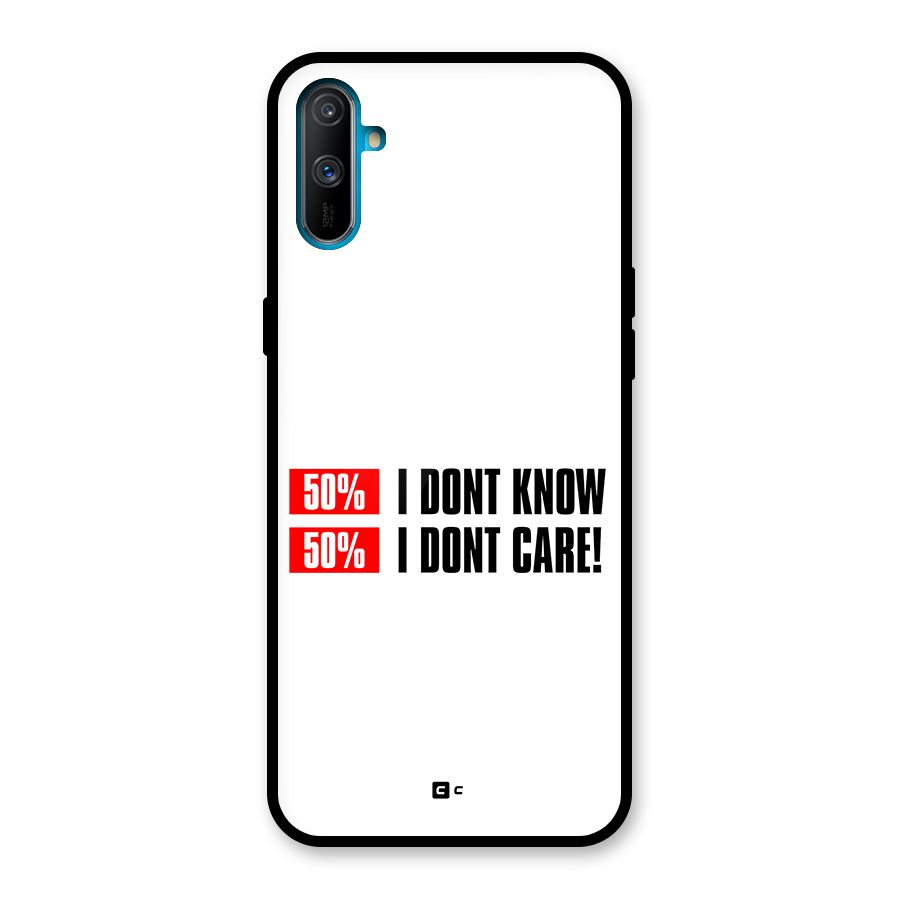 D Dont Know Glass Back Case for Realme C3