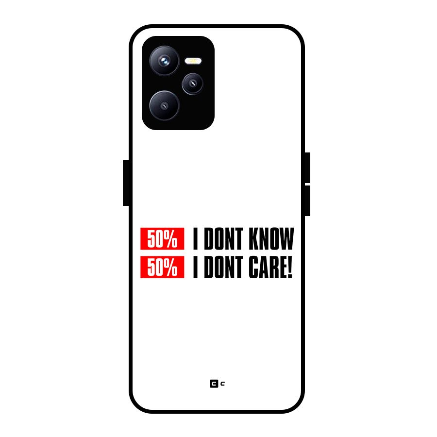 D Dont Know Glass Back Case for Realme C35