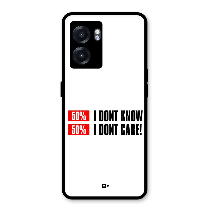 D Dont Know Glass Back Case for Realme Narzo 50 5G