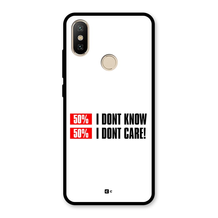 D Dont Know Glass Back Case for Redmi A2