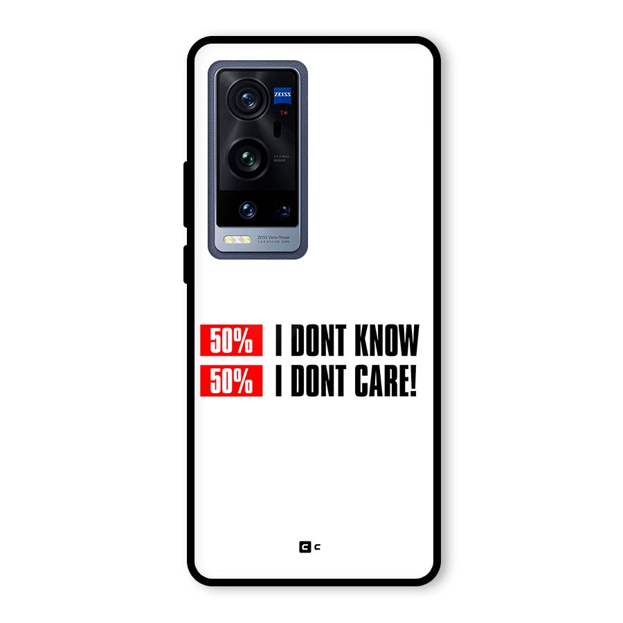 D Dont Know Glass Back Case for Vivo X60 Pro Plus